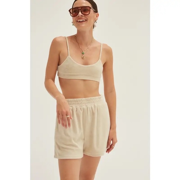 Womens Terry Cloth Shorts Set - Picture 4 of 13